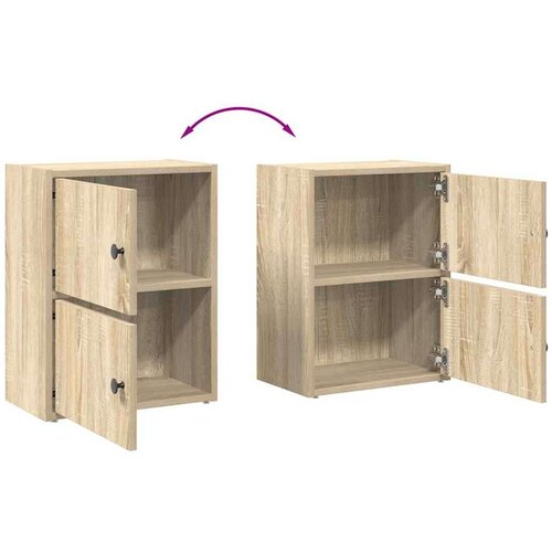 vidaXL Knjižna omara sonoma hrast 40x24x52 cm inženirski les Cene