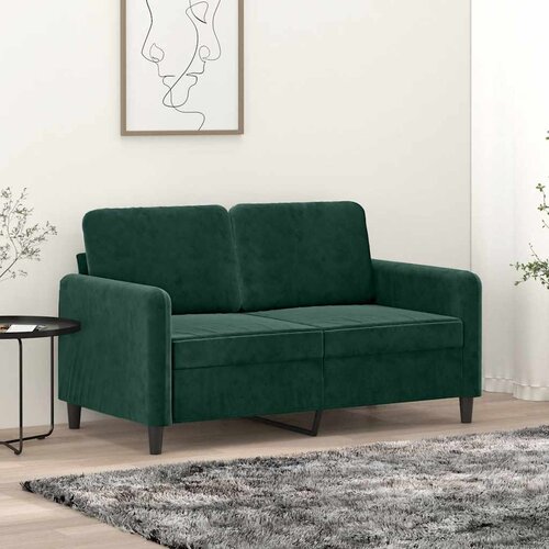  Dvosjed tamnozeleni 120 cm bar&amp;scaron;unasti Slike