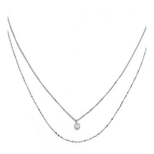 Ženska oliver weber tune crystal ste ogrlica sa belim swarovski kristalom ( 12239 ) Slike