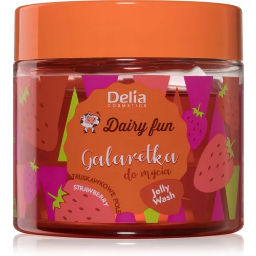 Delia Cosmetics Dairy Fun žele za tuširanje Strawberry 350 g