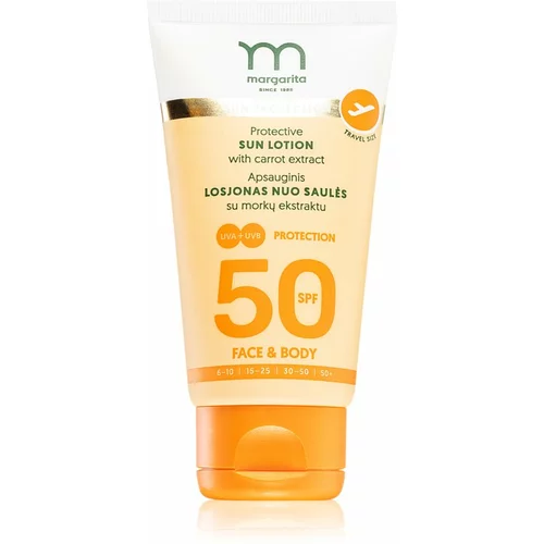 Margarita Protective zaštitno mlijeko za sunčanje za tijelo i lice SPF 50 50 ml