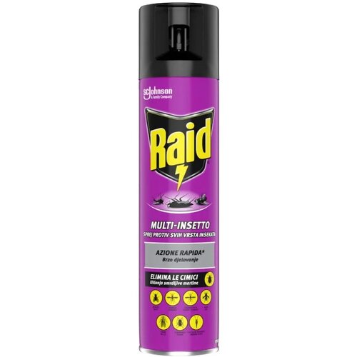 Raid spreј protiv svih vrsta insekata 400ml Cene