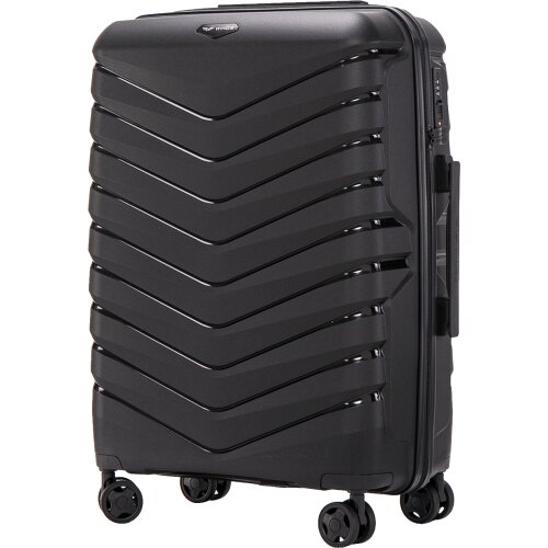  PHX01 PHOENIX, Srednji kofer od POLIPROPILENA M Wings, CRNA Slike