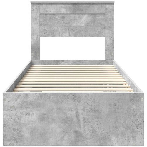  Okvir za krevet s madracem Betonska siva 100 x 200 cm Slike