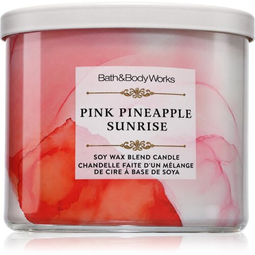 Bath &amp;amp; Body Works Pink Pineapple Sunrise mirisna svijeća 411 g Slike