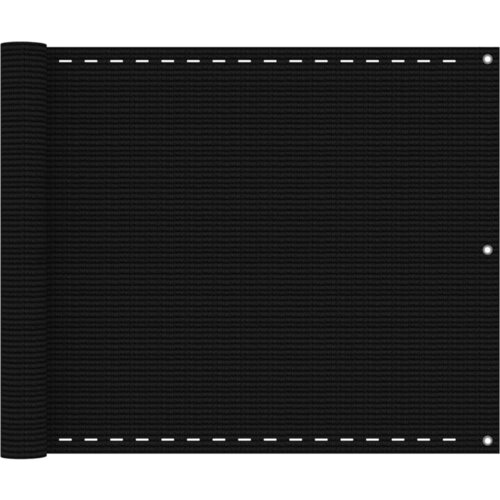 VidaXL Balkonsko platno črno 75x500 cm HDPE Slike