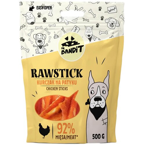 Mr. Bandit Rawstick su&amp;scaron;ena poslastica za pse, piletina Slike