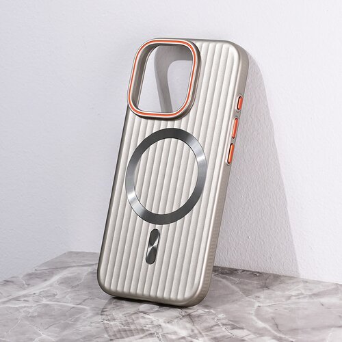Torbica Magsafe Stripe za iPhone 16 Pro 6.3 siva Slike