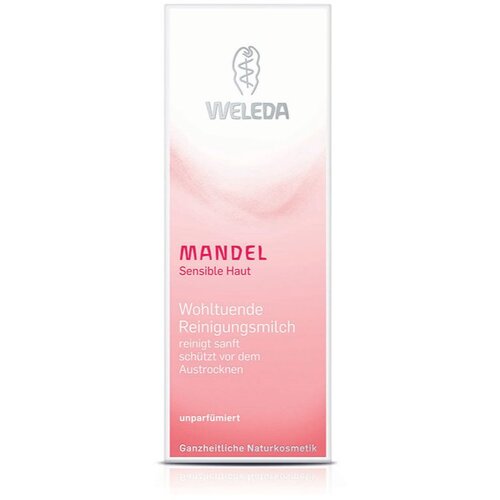 Weleda Almond Soothing mandljevo čistilno mleko za občutljivo kožo 75 ml za ženske Slike