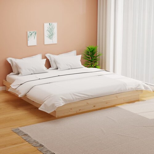  Okvir kreveta bez madraca 200 x 200 cm od masivnog drva Slike