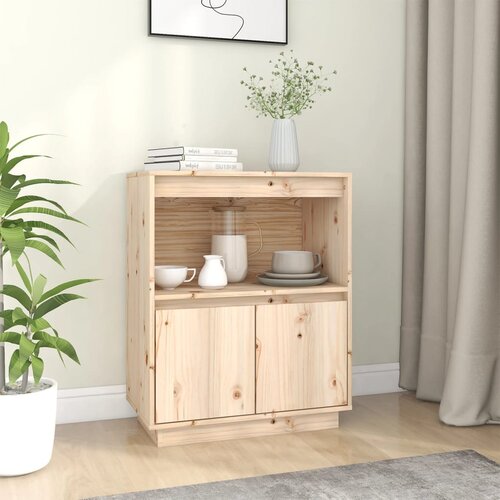 The Living Store Komoda 60x34x75 cm trdna borovina - Komoda, (21663628) Slike