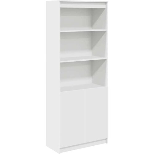 vidaXL Visoka omara bela 70x35x180 cm inženirski les Cene
