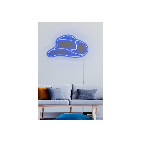 WALLXPERT dekorativna plastična led rasveta cowboy hat blue Cene
