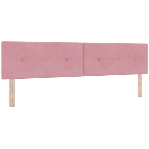 Box spring krevet Ružičasta 200 x 200 cm Poliester Slike