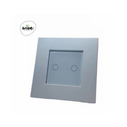 Wise prekidač na dodir - 2 tastera, pvc mat panel beli Cene