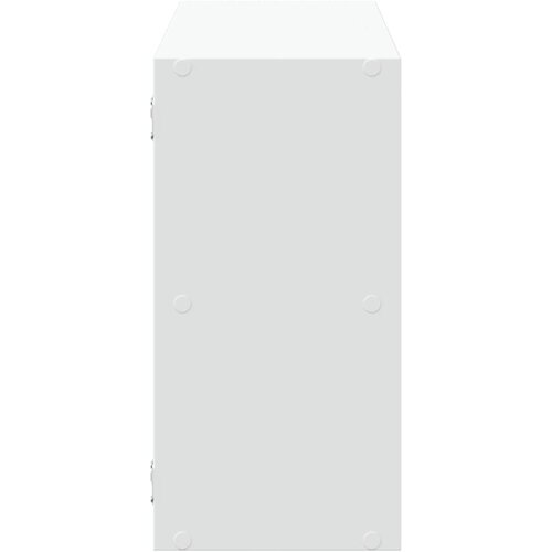  Zidna polica bijela 100x25x50 cm od konstruiranog drva Slike