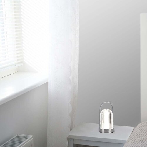  LED prigu&amp;scaron;iva stona lampa LED/1W/5V 3000-6000K 1800 mAh hrom Slike
