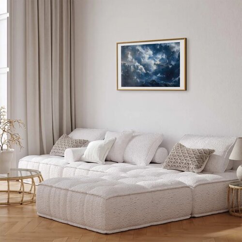  Plakat Astronomical Wonders: Clouds and Stars in Harmonious Union 42x29.7 Zlatni okvir s margom Cijene
