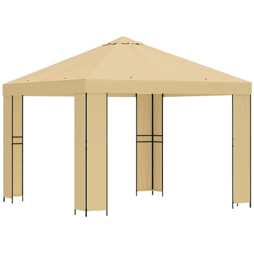 vidaXL Paviljon 3 x 3 m Krem Poliester in jeklo 190, (5000219045) Cene