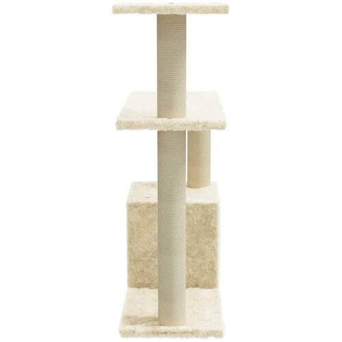  Penjalica za mačke sa stupovima za grebanje krem 70 cm Slike