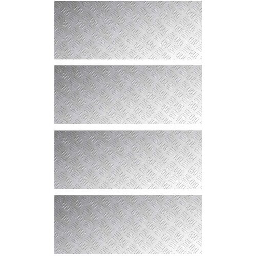  Stepenica Pravokutni 4 pcs Srebrno 100 x 40 cm Aluminij Slike