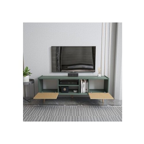 Hanah home tv polica ekvador light brown green Slike