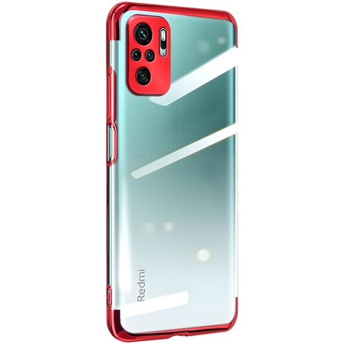 IZMAEL.eu Futrola Clear Color s obojenim rubom za Xiaomi Redmi Note 10 Pro - Crvena Cijene
