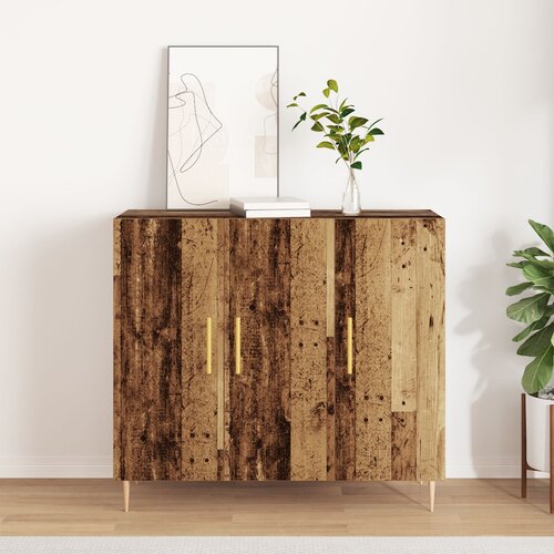 vidaXL stranska omarica iz starega lesa, 90x34x80 cm, izdelana iz inženirskega lesa Cene