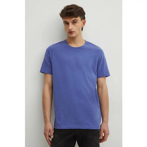Medicine Bombažna kratka majica moška, vijolična barva