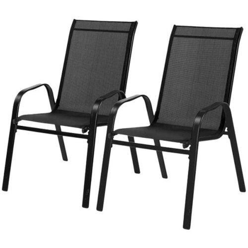  Set Baštenske stolice 54x72x96cm crna 2kom (NEO3685) Cene