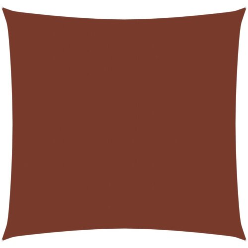 VidaXL Senčno jadro oksford blago kvadratno 4,5x4,5 m terakota Slike