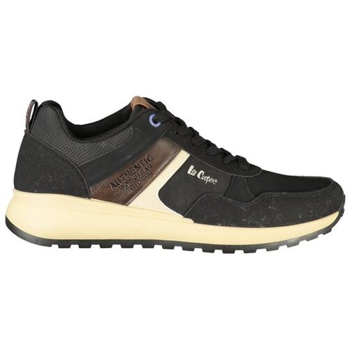Lee Cooper mu&amp;scaron;ke tenisice LCM628105 sa smeđim i bež detaljima crne Slike