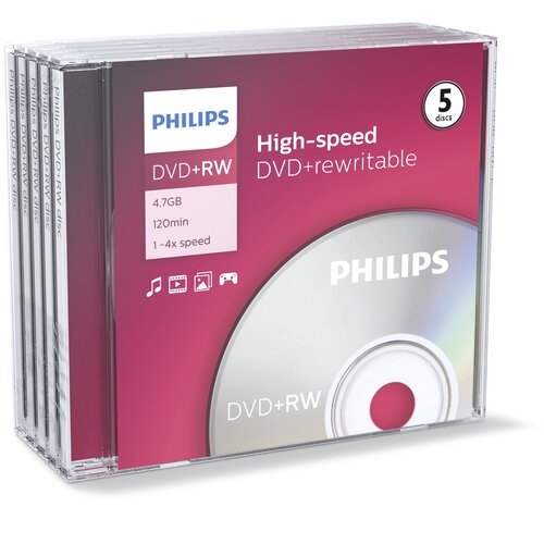 Philips 1x5 DVD+RW 4,7GB 4x JC Slike