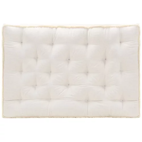 vidaXL jastuk za sofu od paleta bež 120 x 80 x 10 cm