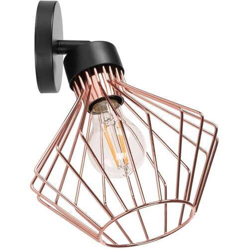 Toolight Zidna svjetiljka metalna Loft rozo crna APP534-1W Slike
