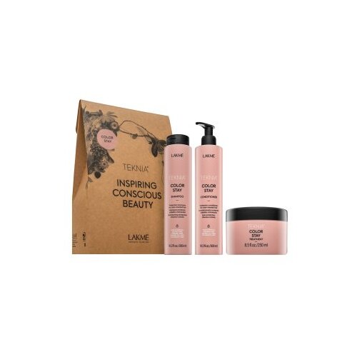 Lakm&amp;eacute; Teknia Color Stay Pack set za obojenu kosu 300 ml + 300 ml + 250 ml Slike