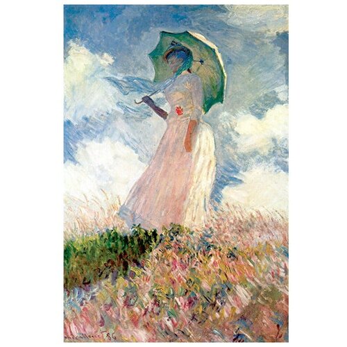 Fedkolor Reprodukcija slike Claude Monet - Woman with Sunshade, 45 x 30 cm Cene