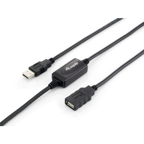 Equip Oprema črnega podalj&scaron;ka USB 2.0 A/A M/F 10 Mt, (21405799) Cene