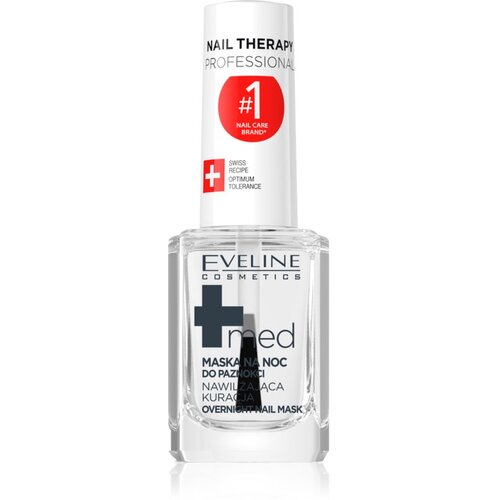 Eveline Cosmetics Nail Therapy Med+ maska za spanje za po&amp;scaron;kodovane nohte 12 ml Slike