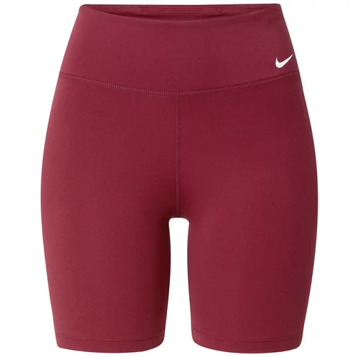 Nike Sportske hlače ljubičasto crvena / bijela