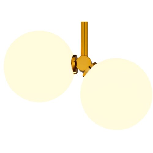 Jupiter 1918 - Luster na stalku LUNA 2xG9/40W/230V mesing/crna Slike