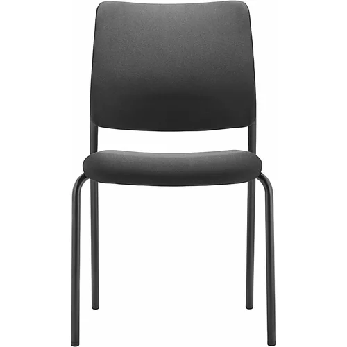 TrendOffice Konferenčni stol TO-SYNC meet, z oblazinjenim naslonjalom za hrbet, DE 4 kosi, črne barve