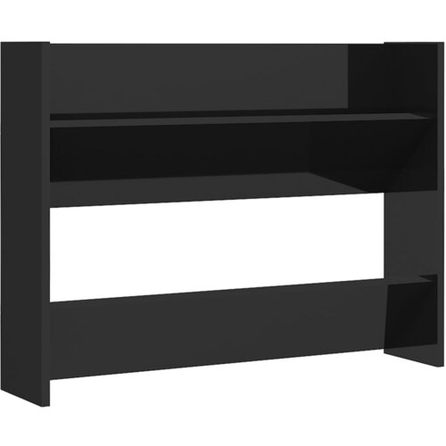 Maison Chic Omarica za obutev - Kopa za čevlje visok sijaj črna 80x18x60 cm iverna pl., (21776655) Slike