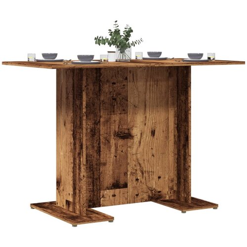 VidaXL Blagovaonski stol boja staro drvo 110x60x75cm konstruirano drvo Slike