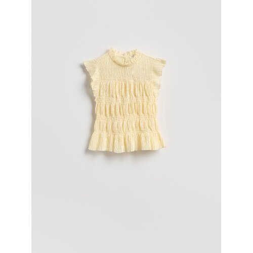 Reserved Bluza s naborima - svjetložuto Cene