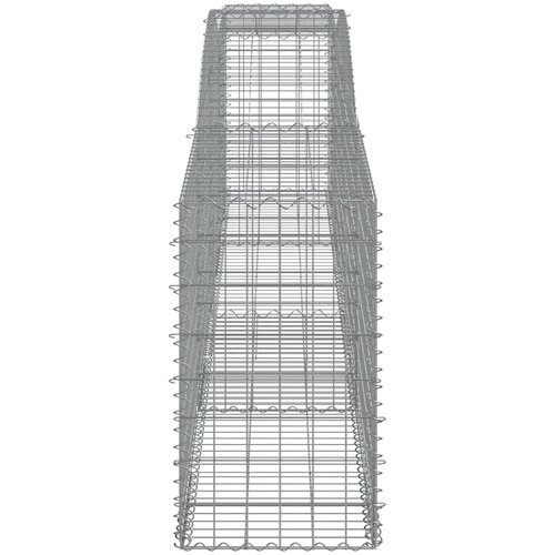  Lučne gabionske ko&amp;scaron;are 9 kom 400x50x80/100 cm pocinčano željezo Slike