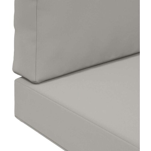  Jastuk za vanjsku sofU 2 pcs Sivi Poliester - Sivi 80 x 80 cm 1x sjedalo +1x naslon (3D bez bartaga) Slike