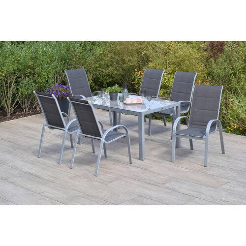 Gardenson VRTNA GARNITURA AMARO aluminij antracit, srebrne barve Cene
