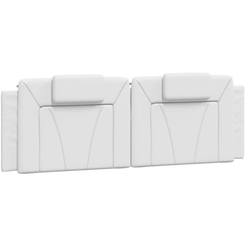 Maison Chic posteljno vzglavje - vzglavna omarica - vzglavna stranica bela 160 cm umetno usnje, (21704066) Cene