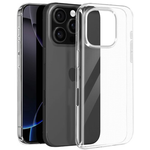 Oem Mayaxess, Ohišje za iPhone 16 Pro Silikonsko mehko, Prozorno, (5000215655) Cene